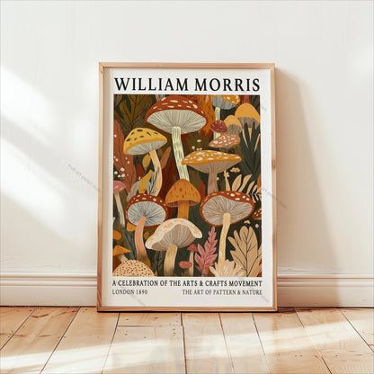 William Morris Forest Botanical Canvas Wall Art