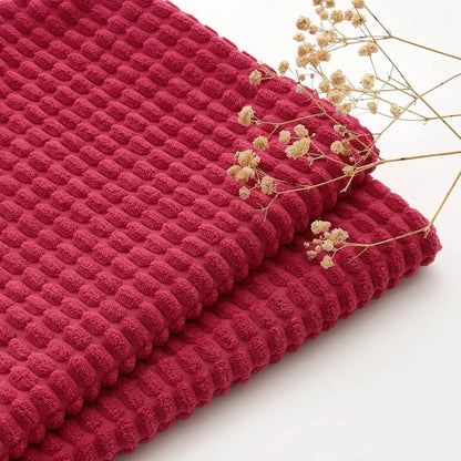 Christmas Red Corduroy Pillow Cover — styling detail