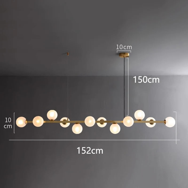 Twelve head smoky glass chandelier with included wedge base LED bulbs