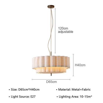 Wabi Sabi Drum Pendant Light