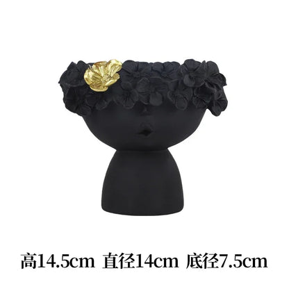 Nordic Cute Girl Flower Vase Living Room Desktop | Aurelia