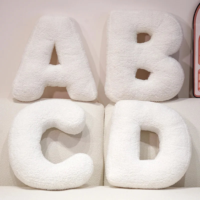 Alphabet Letter Plush Pillow