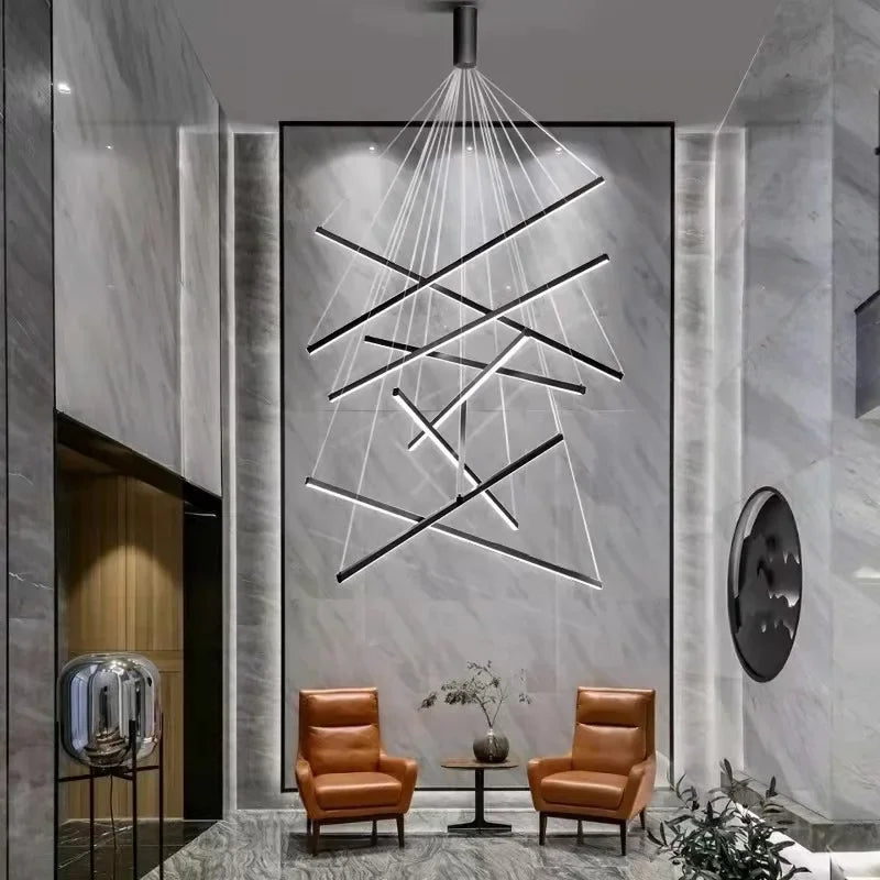 Three bar chandelier at 23.6 in wide with acrylic diffusers