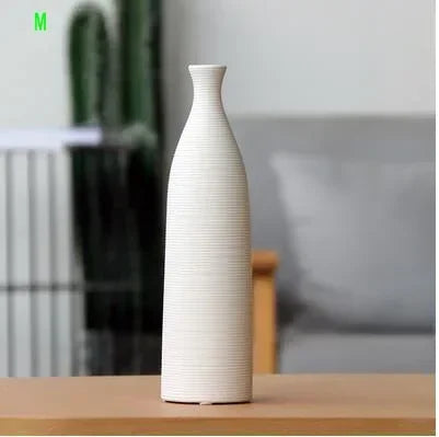 Modern Ceramic Vase Black and White Home Décor | Aurelia