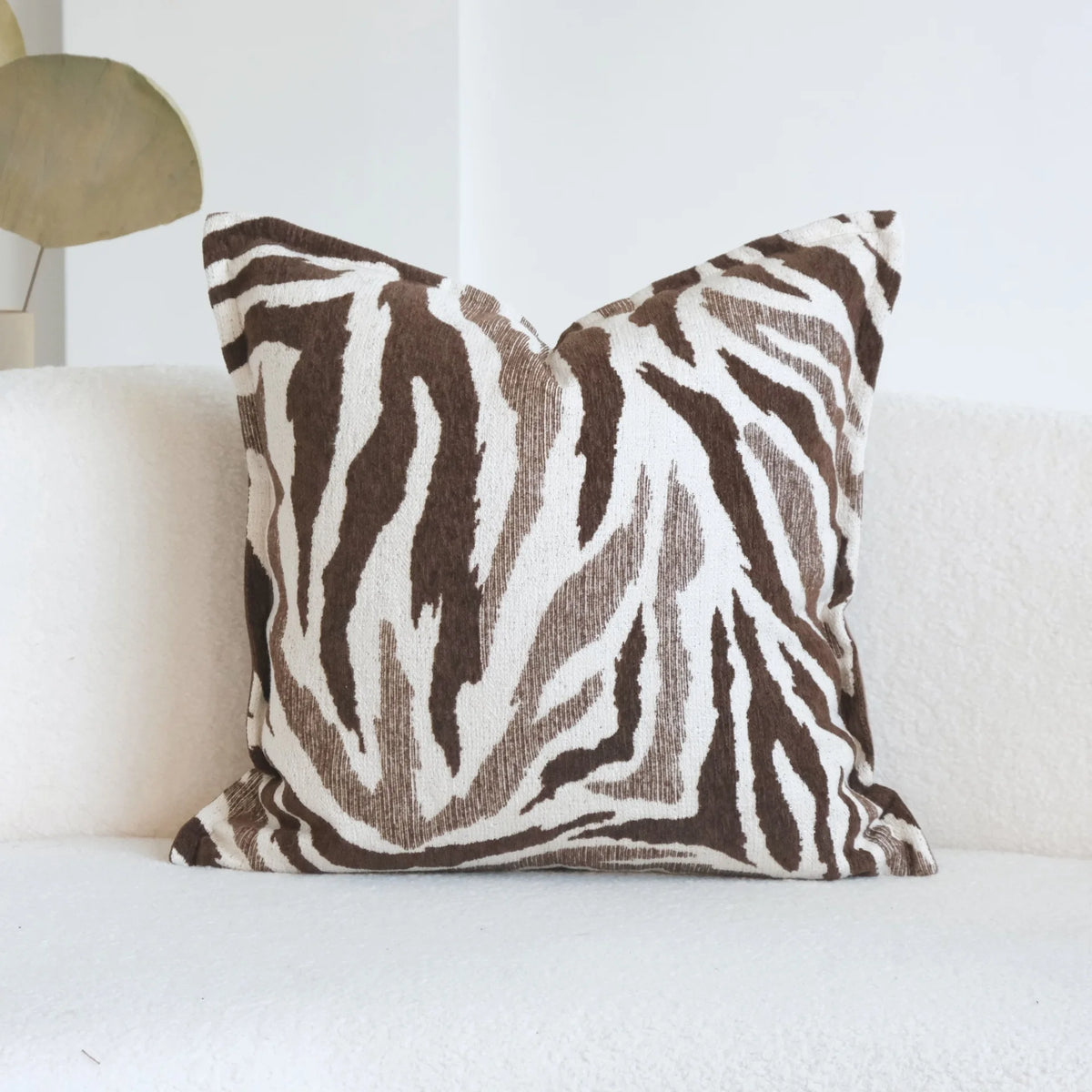 Abstract Brushstroke Throw Pillow Cover — styling detail