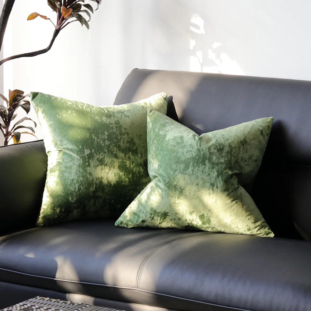 Solid Fabric Throw Pillow Cover