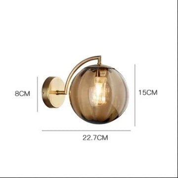 Nordic Glass Bedside Wall Sconce