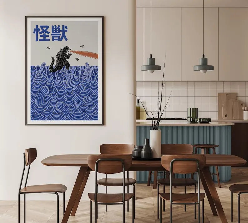 Japanese contemporary tokyo street art canvas print — alternate size option