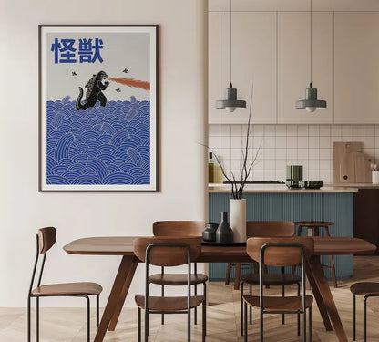 Japanese contemporary tokyo street art canvas print — alternate size option