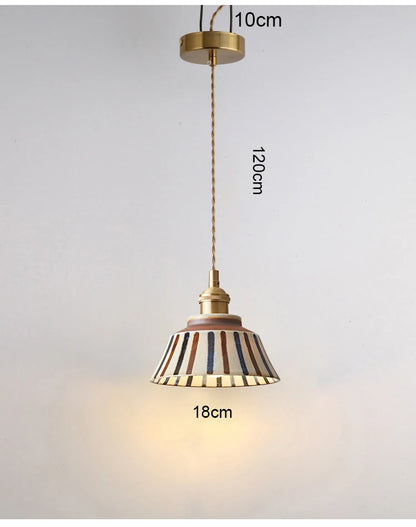 Ceramic Flower Pendant Light