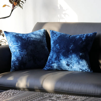 Solid Fabric Throw Pillow Cover — styling detail
