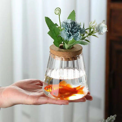 Glass hydroponic vase propagation station elegant table décor