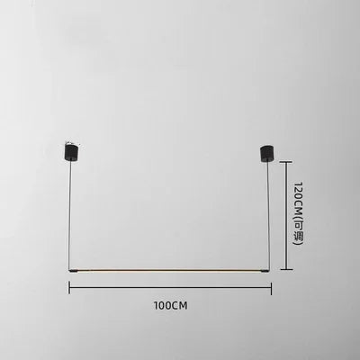 Black Linear Pendant Lamp