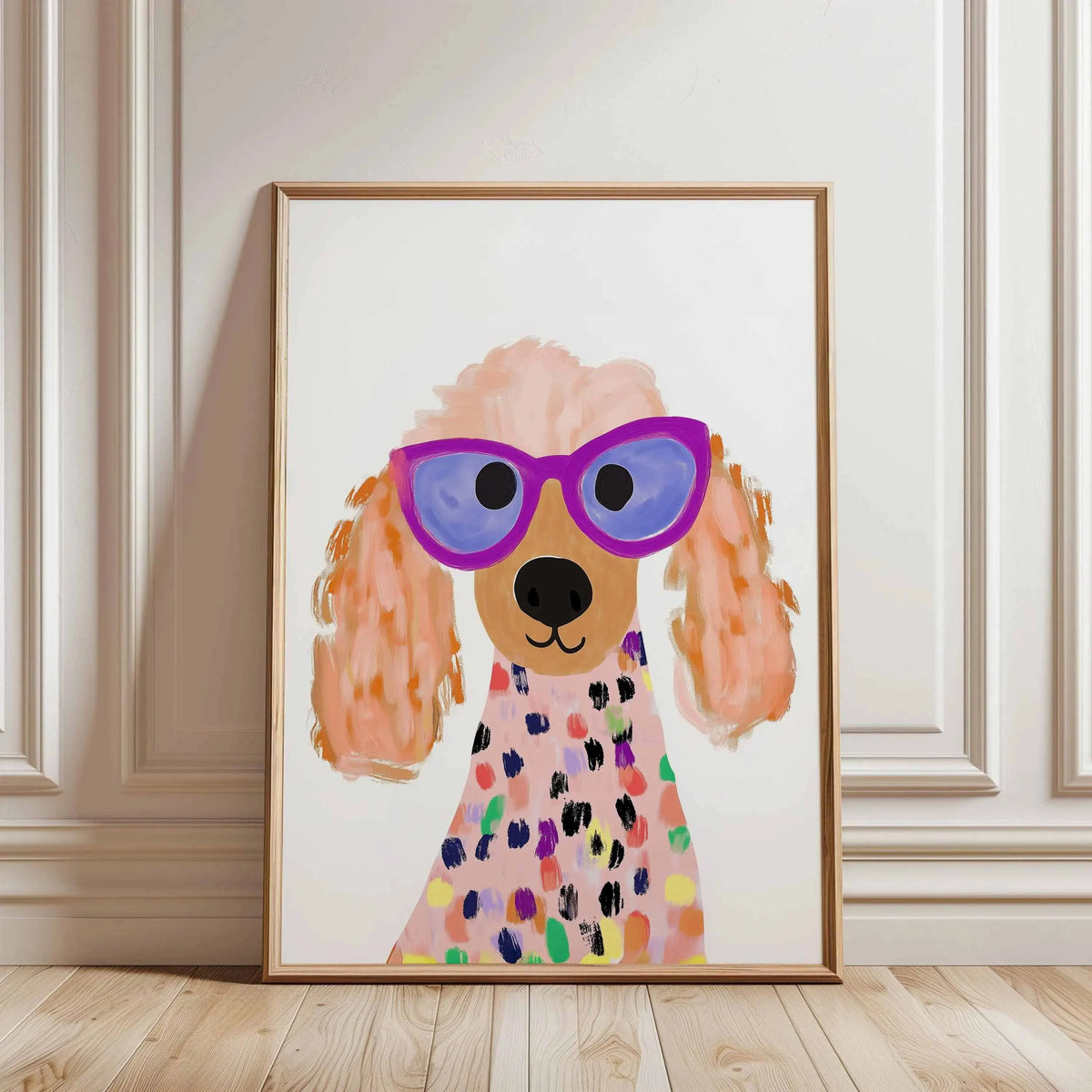 Minimalist Dog Portrait Dachshund Canvas Wall Art