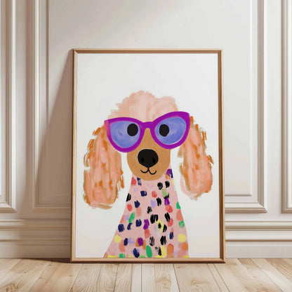 Minimalist Dog Portrait Dachshund Canvas Wall Art