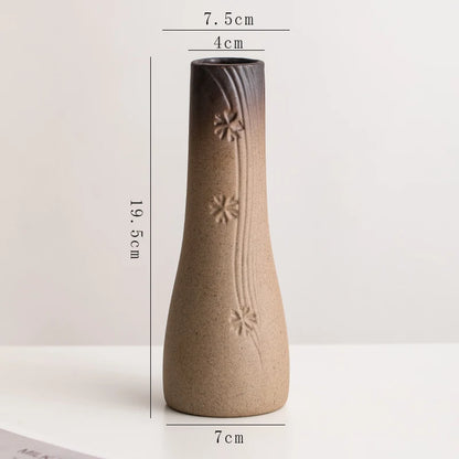 Stone Shape Ceramic Mini Vase Hydroponic Gift | Aurelia