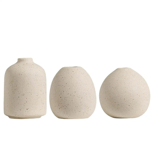 Modern boho ceramic vase for entryway and living room floral décor