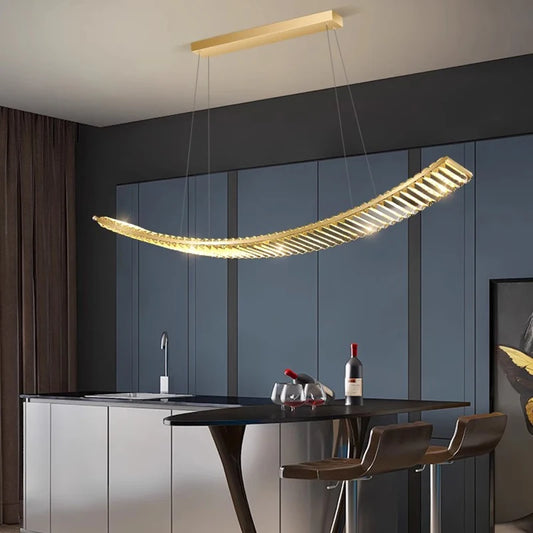 Crystal Linear Pendant Light