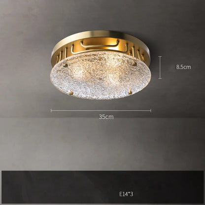 Long 65.4 in (166 cm) rippled glass chandelier for a wide table