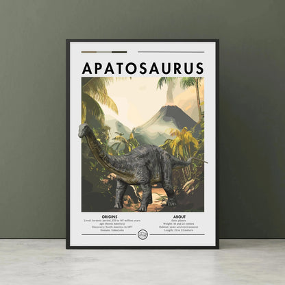 Dinosaur Spinosaurus Prehistoric Canvas Wall Art Poster