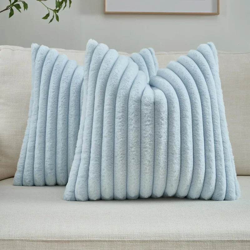 Woven Stripe Throw Pillow Cover — alternate view
