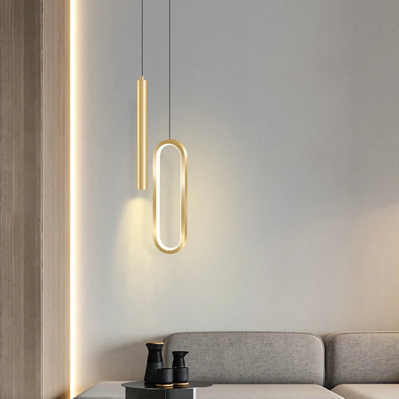 Iron Acrylic Bedside Pendant Light