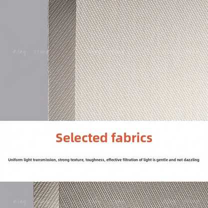 Fabric chandelier, 27.6 in long and 43.3 in high, in white fabric