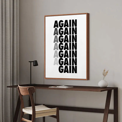 Minimalist Motivational Discipline Quote Canvas Wall Art