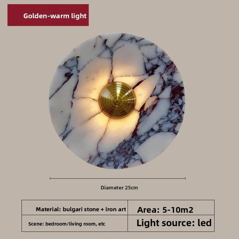 Contemporary Marble Wall Sconce