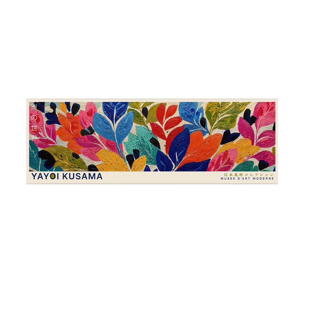 Yayoi Kusama Floral Landscape Tall Canvas Wall Art
