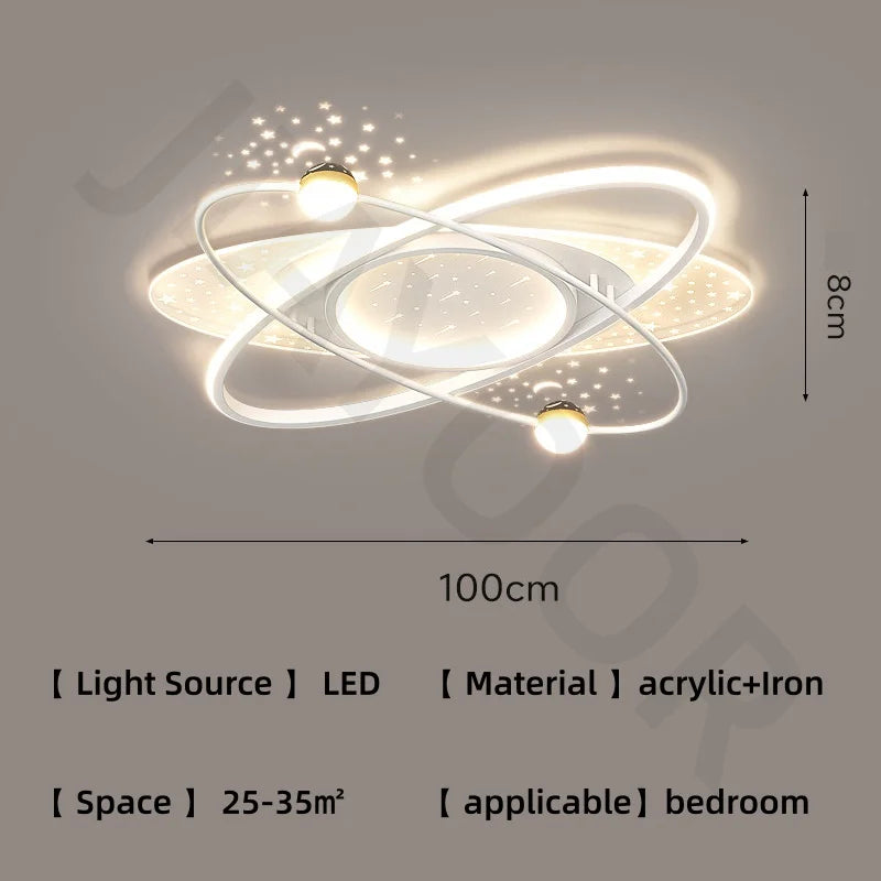 Starry sky chandelier with scattered light points and 90 to 260V power