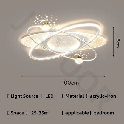 Starry sky chandelier with scattered light points and 90 to 260V power