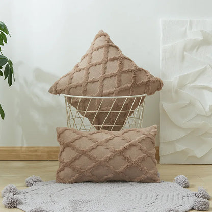 Soft Plush Luxury Pillow Cover — styling detail