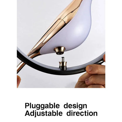 Magpie Bird LED Pendant