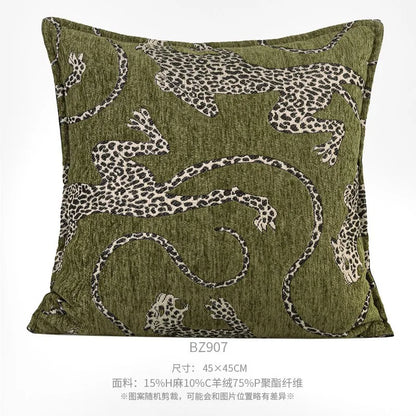 Geometric Jacquard Throw Pillow Cover — styling detail