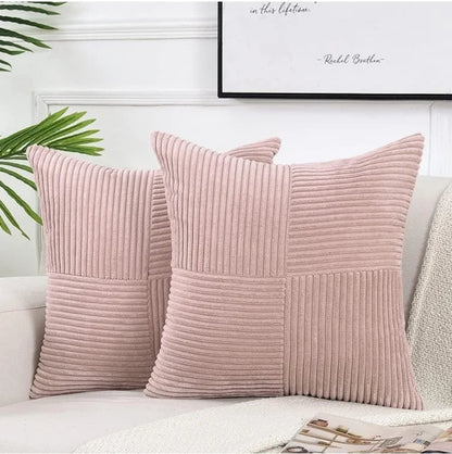 Boho Patchwork Corduroy Pillow Cover