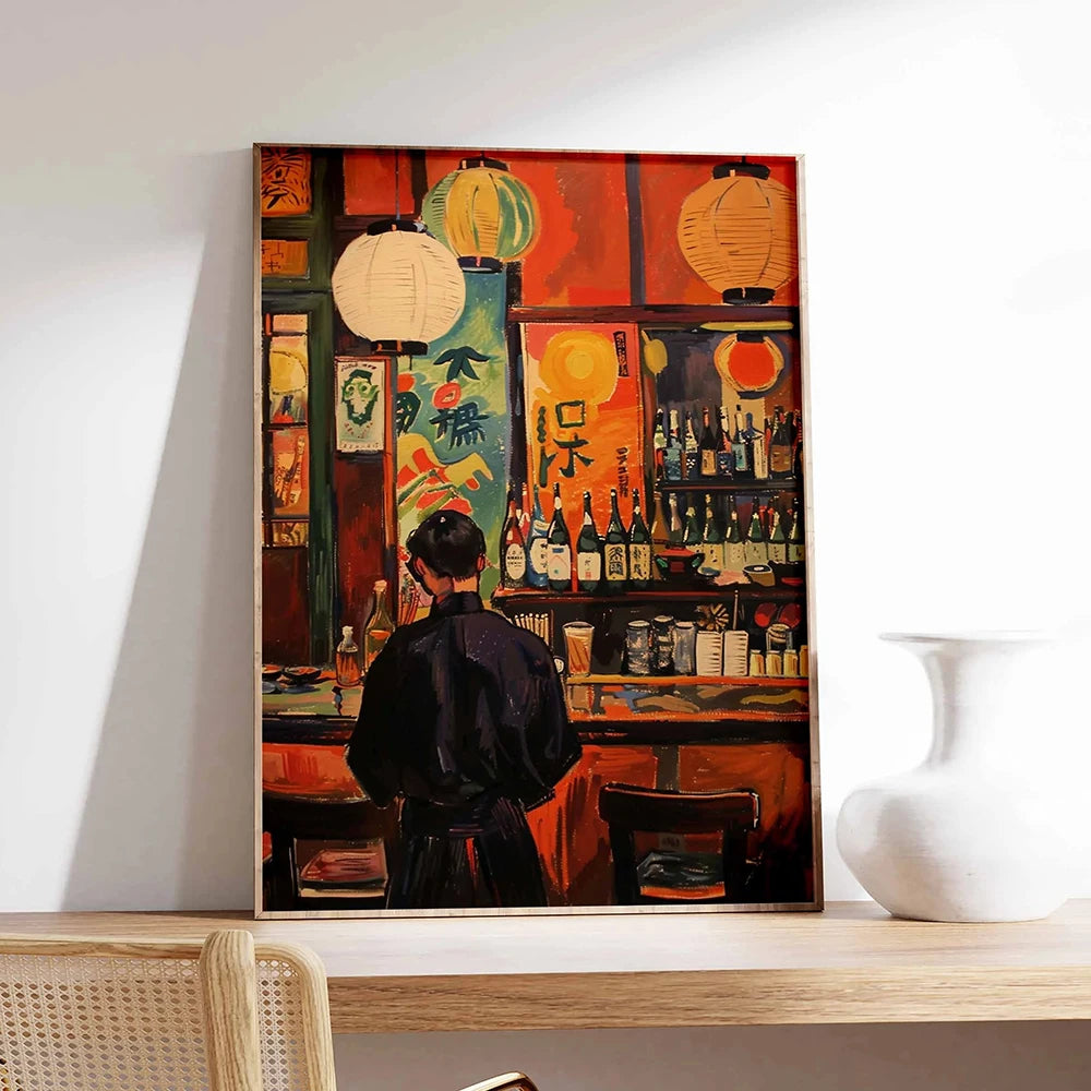 Japanese Sushi Bar Canvas Wall Art