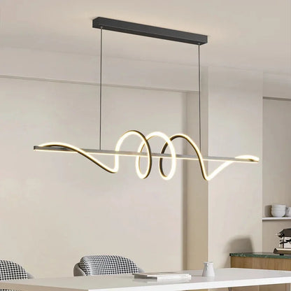 LED Linear Strip Pendant Light