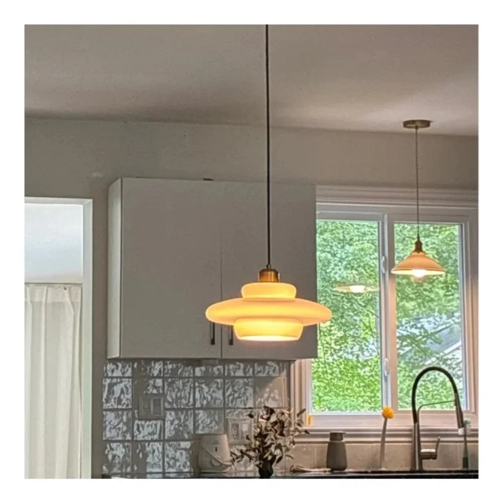 Mid century glass sphere chandelier with E26 socket, bulb not included
