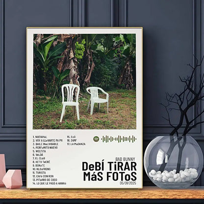 Bad Bunny Reggaeton Singer Canvas Wall Art Poster