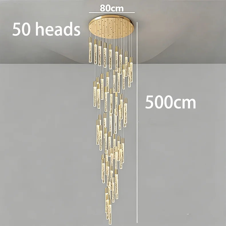 Crystal Multi Rod Chandelier