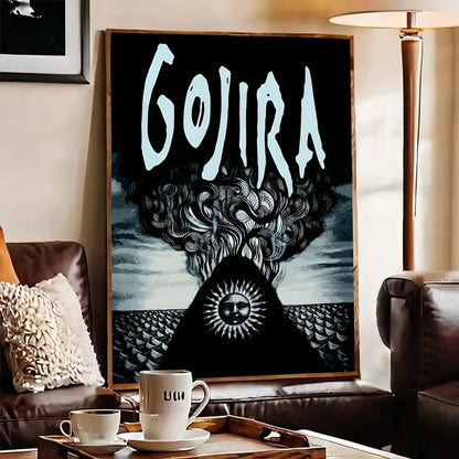 Gojira Metal Band Poster Canvas Wall Art Print