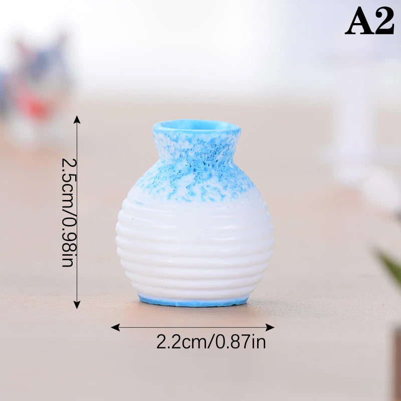 Resin mini vase garden ornament DIY micro landscape desk décor
