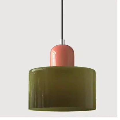 Colorful Glass Globe Pendant Light