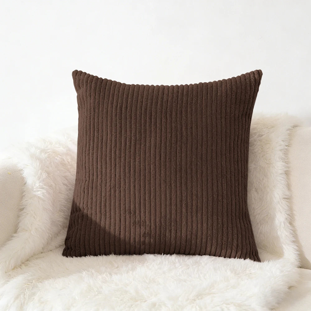 Corduroy Lumbar Pillow Cover — styling detail