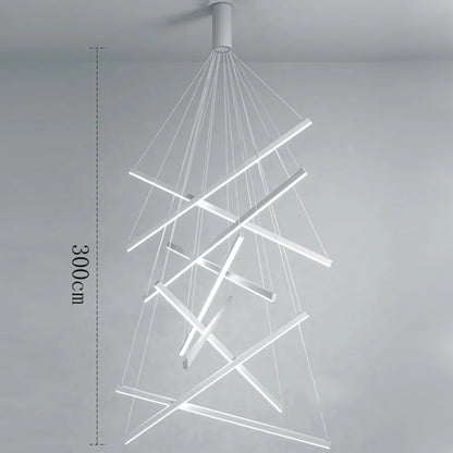 Nordic metal chandelier with cold white LED light and touch on and off switch