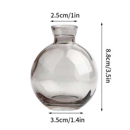 Brown Retro Glass Hydroponic Vase