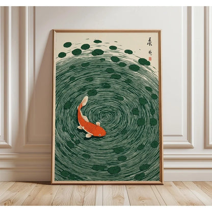 Japanese Botanical Tree Illustration Canvas Wall Art