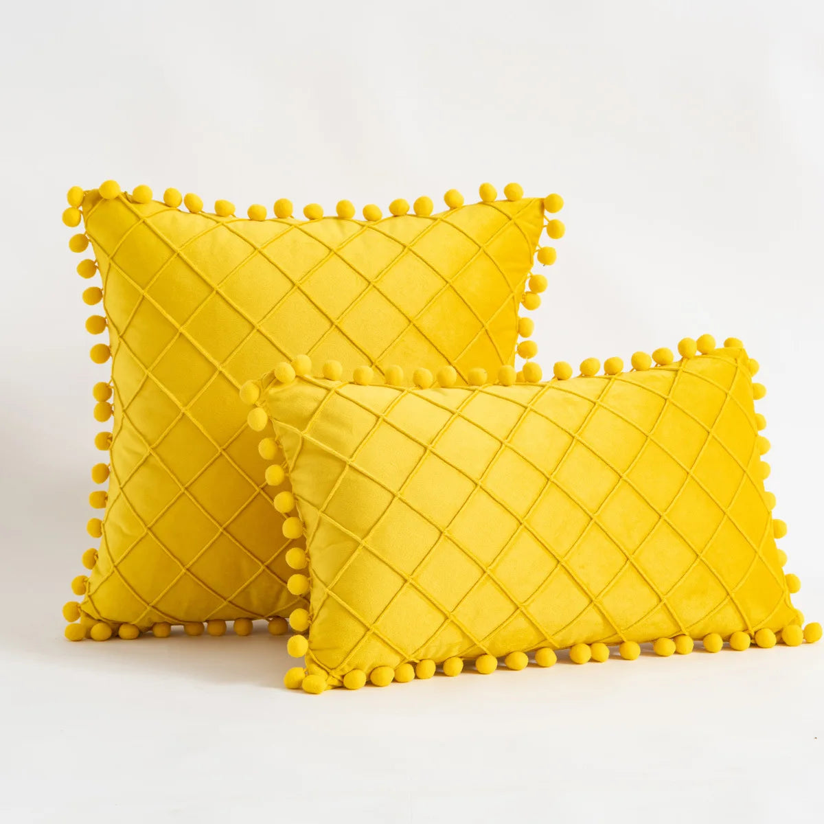 Christmas Red Corduroy Pillow Cover — styling detail