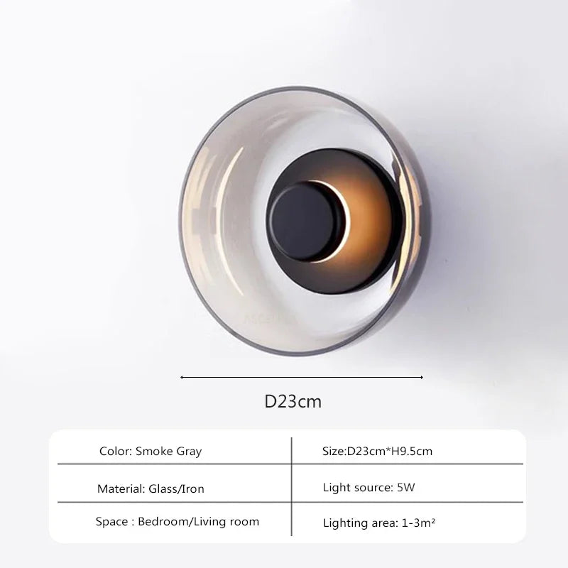 Nordic LED Glass Wall Sconce